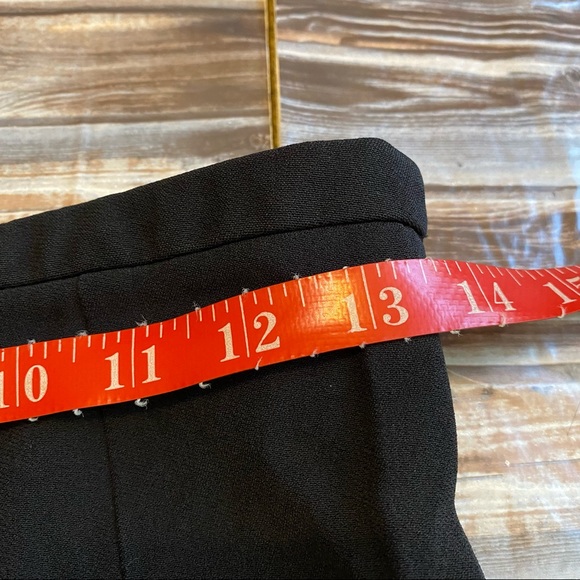 Carven Pull On High Rise Cropped Crepe Pants Black Sz 40/10 - Picture 8 of 10